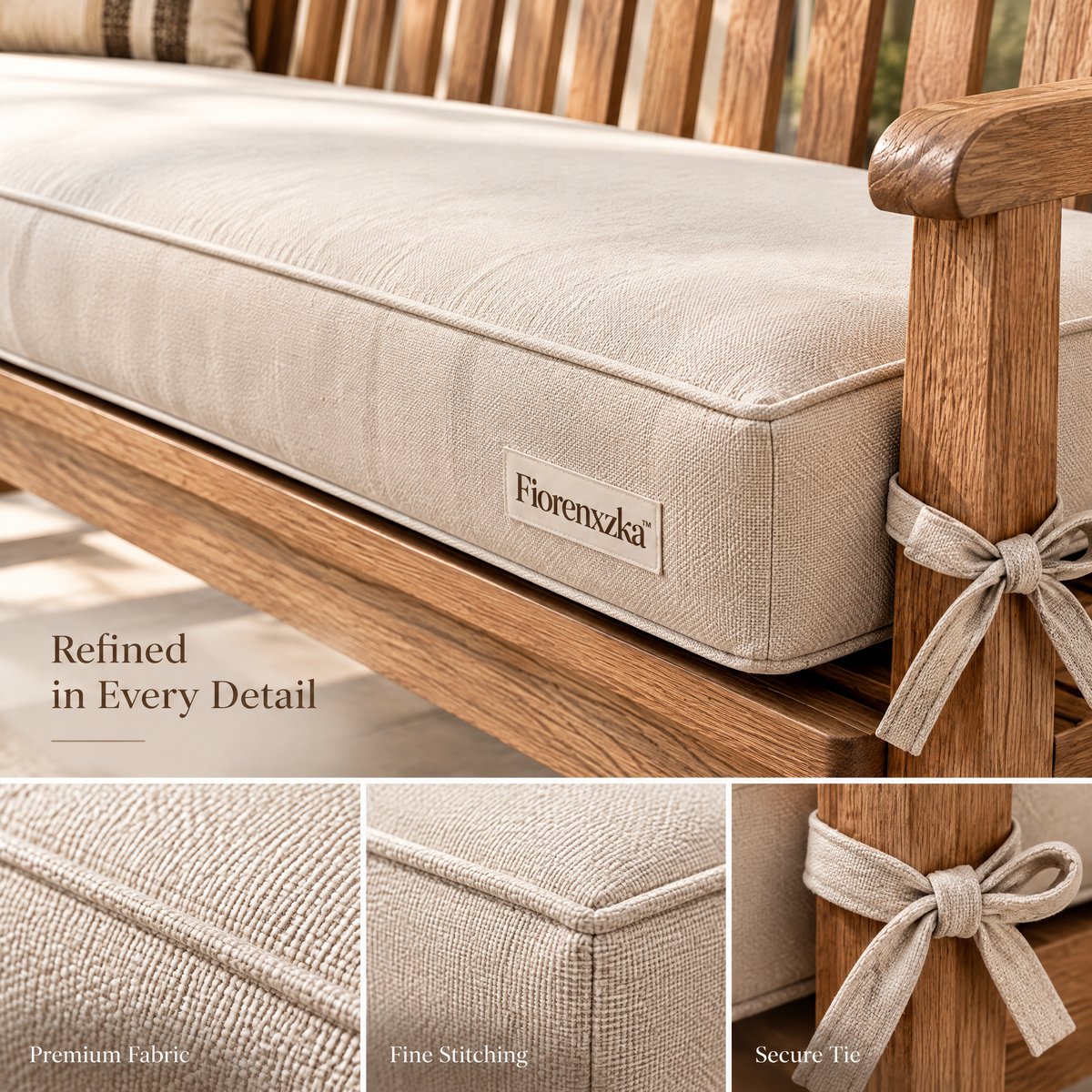Fiorenxzka™ Bench Seat Cushion Pad image 5
