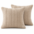 Fiorenxzka™ Knitted Decorative Throw Pillow Set image 1