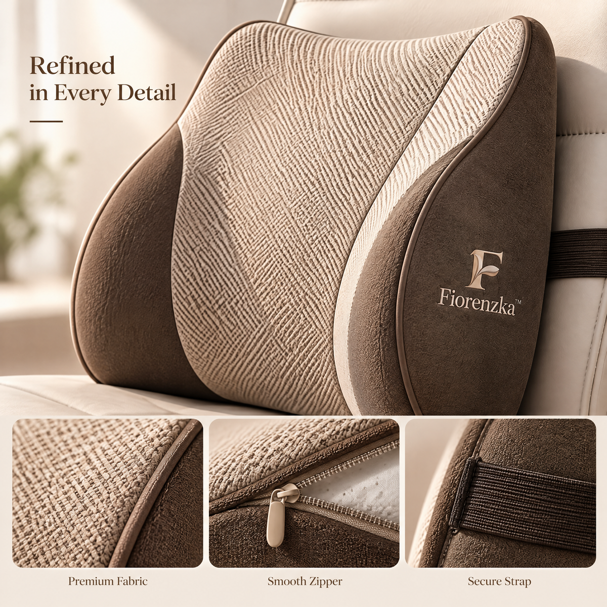 Fiorenxzka™ Ergonomic Lumbar Support Pillow image 5