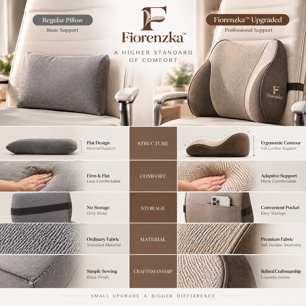 Fiorenxzka™ Ergonomic Lumbar Support Pillow image 8