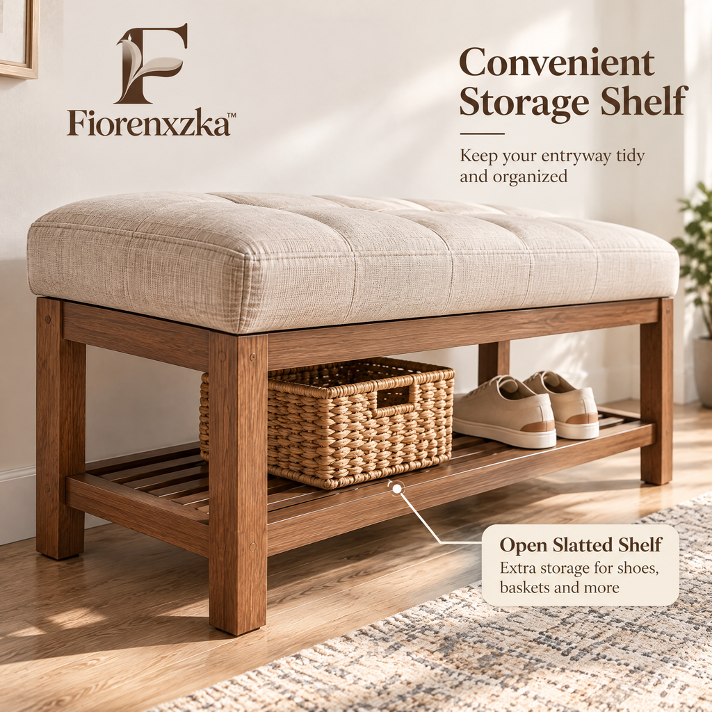 Fiorenxzka™ Entryway Upholstered Bench Cushion image 4